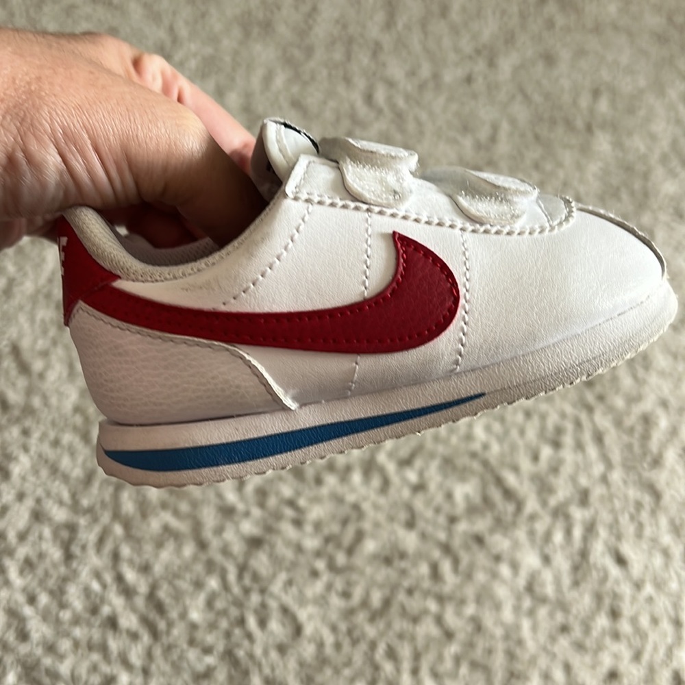Nike Cortez Basic SL 7c White Red - Picture 3 of 7